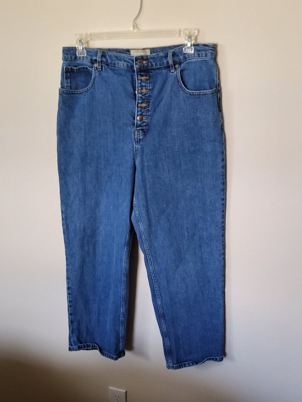 Everlane Women's Way High Button Jeans size 33 Reg